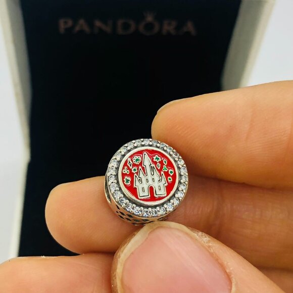 Pandora Jewelry - ✨🔥Pandora Disney Charm Merry Christmas Minnie Castle Candy Cane Charm